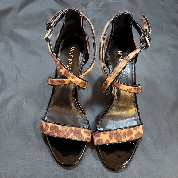 NINE WEST STRAPPY HIGH HEEL OPEN STILETTOS PUMP - Picture 3 of 16